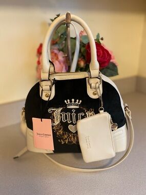 Juicy Couture Heritage Velour Satchel